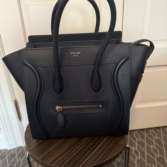 Classic Navy Céline Luggage Handbag--"Micro" - Picture 1 of 7